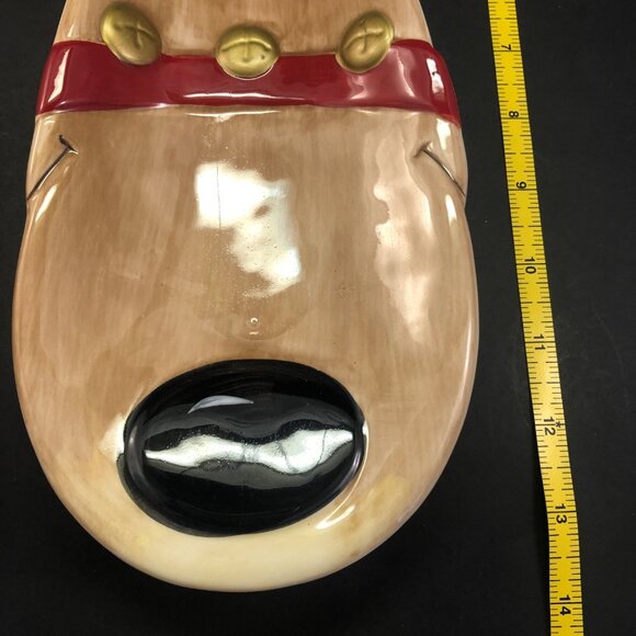 Fitz and Floyd "Snack Therapy" Reindeer Plate Vtg - Picture 2 of 6